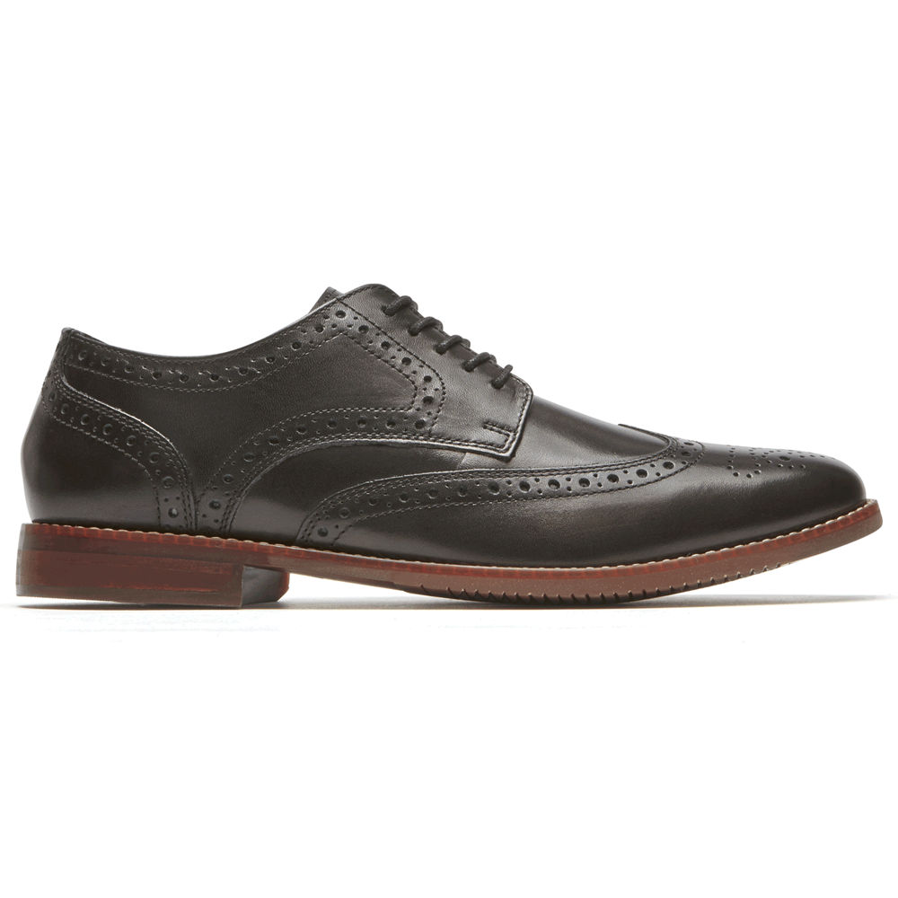 Rockport Mens Style Purpose Wingtip - Lace Up Black - FOQ620985